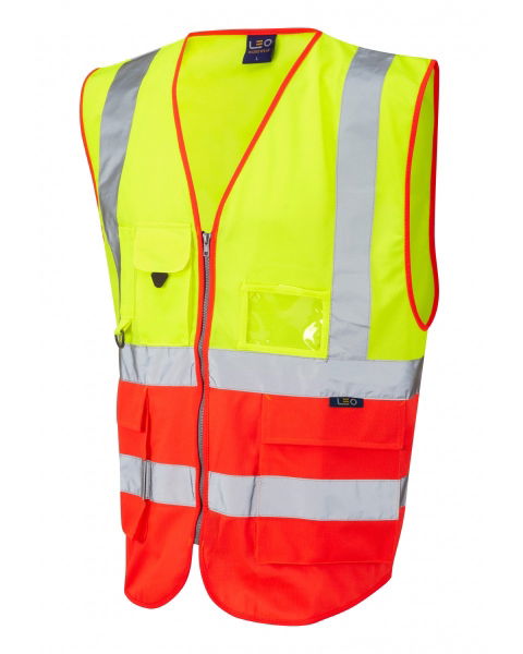 ISO 20471 Class 2* Superior Waistcoat Yellow & Red