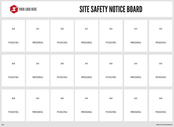 1660mm x 1220mm Safety Notice Board