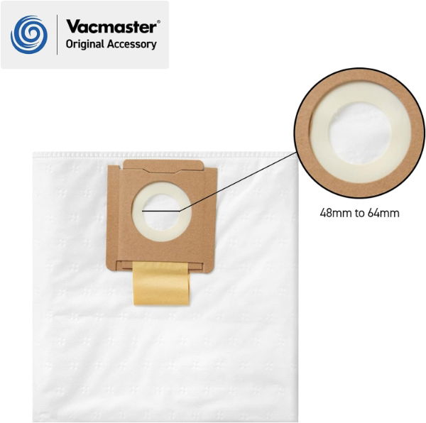 Vacmaster 38L Dust Bags Fine Filtration Hygiene Seal 30 Pack