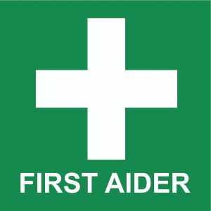 First Aider Hard Hat Sticker