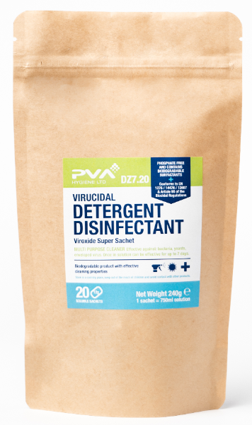 PVA Virucidal Detergent Disinfectant x 20 Sachets