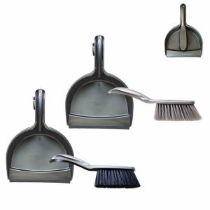 Plastic Dust Pan & Brush Set