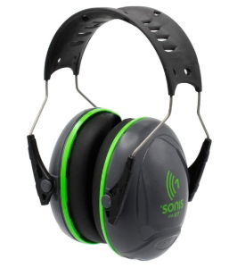 Sonis®1 Ear Defenders With Over Moulded Headband Dark Grey**