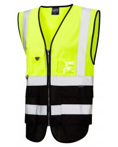 ISO 20471 Class 2* Superior Waistcoat Yellow & Black