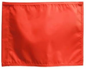 RED SAIL FLAG 915MM X 915MM