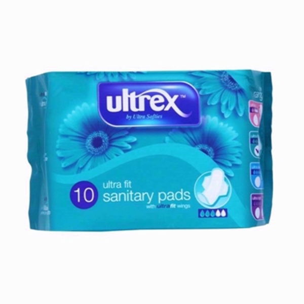 47076 Ultrex Sanitary Pads w/wings Ultra Fit 10single x PK12