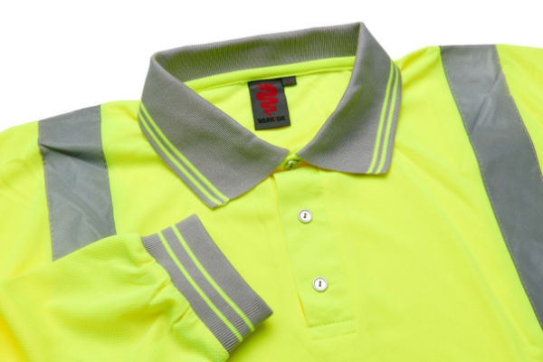 Long Sleeve Yellow Hi Visibility Polo shirt 