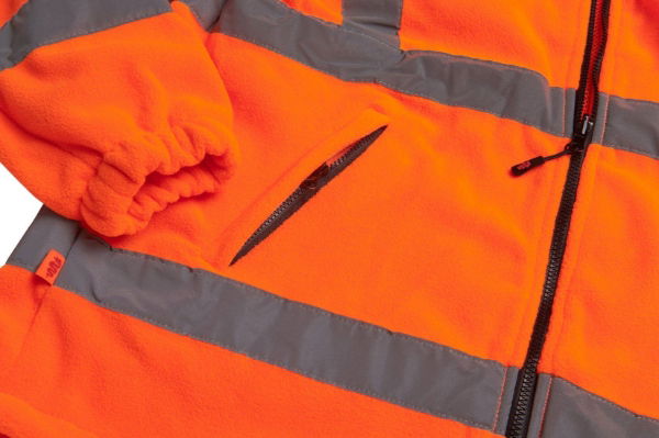 Hudson Orange Hi Viz Fleece