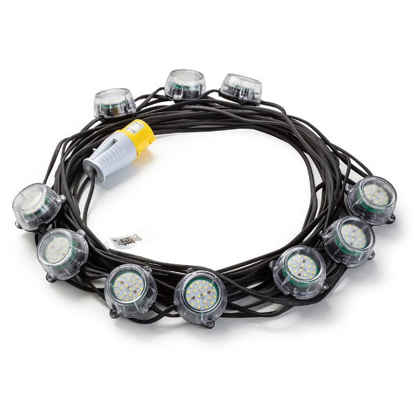 22m Heavy Duty LED Encapsulated Festoon String Lights 50W