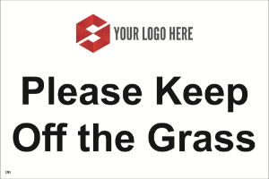 300mm x 200mm Please Keep Off the Grass