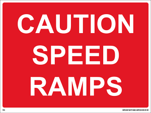 600mm x 450mm Caution Speed Ramps