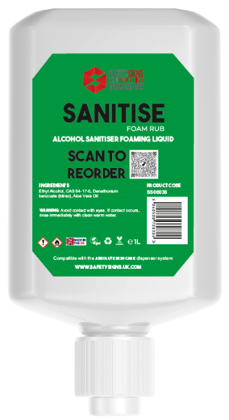 Sanitise Foam Alcohol Rub 1 Litre