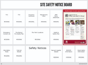 1660mm X 1220mm Safety Notice Board