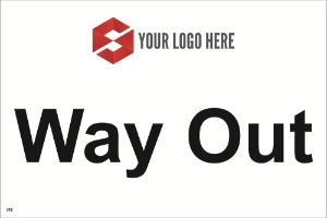 300mm x 200mm Way Out