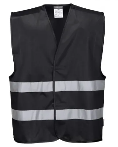 Black Hi vis Waistcoat