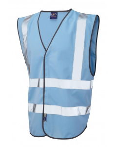 Hi Visibility Waistcoat Sky Blue