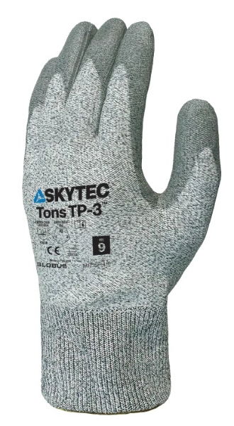 Skytec Tons TP-3 Cut Resistant Glove with PU Palm Coating 4X43B