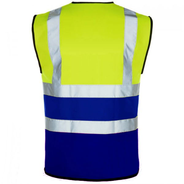 Ladies Yellow/Navy Superior Hi Vis Vest