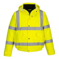 Hi Viz Yellow Bomber Jacket