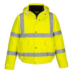 Hi Viz Yellow Bomber Jacket