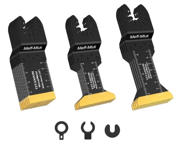 15PCS Titanium Oscillating Saw Blades